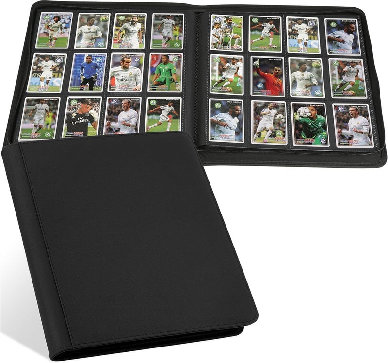 GERMUN Trading Card Binder 12 Pocket, 720 Pockets Card Binders, Card Collection Binder, Card Album Folder for MTG, TCG, Sports Cards, Game Cards (Black) - Image 1